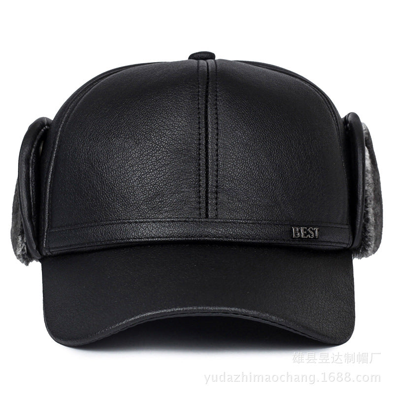 Men's baseball cap with ear protection