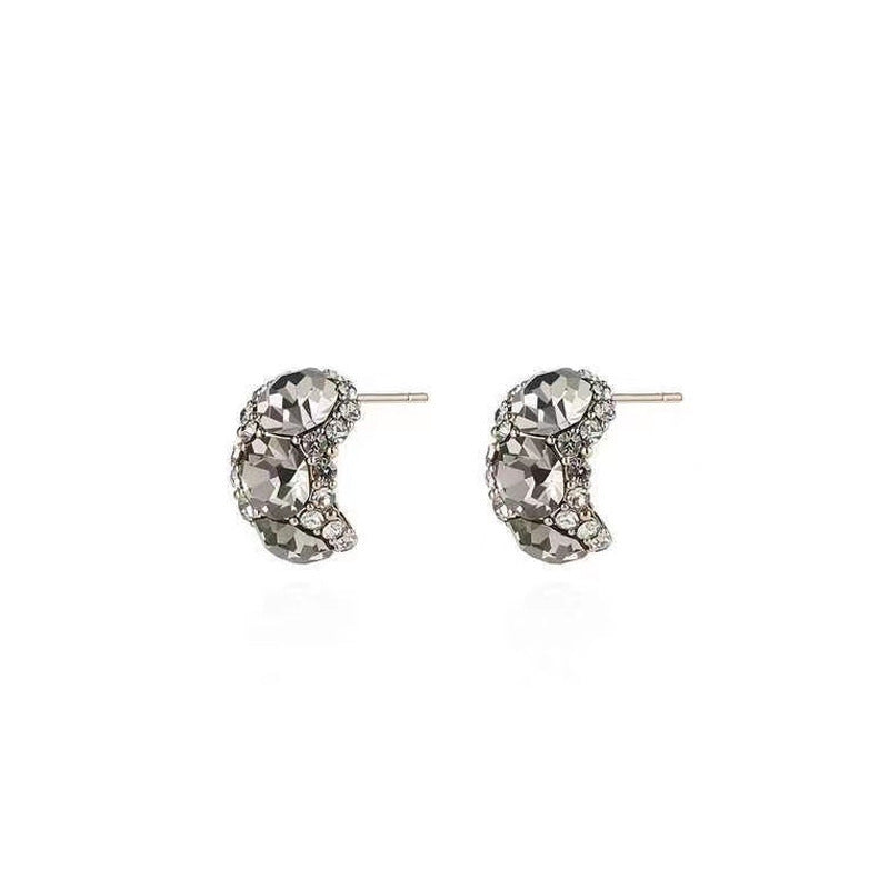 alloy earrings in a trendy geometric shape