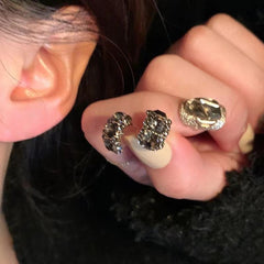 retro chic earrings styled with a casual outfit
