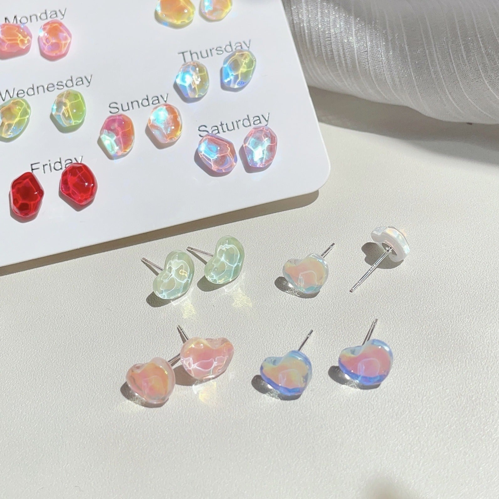 Colourful Butterfly Stud Earrings in vibrant design