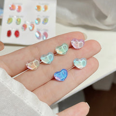 Trendy Heart Shaped Stud Earrings