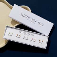 gift box containing silver earrings image 4