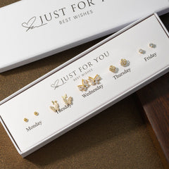 stylish presentation of S925 earrings set image 5