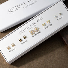 10-piece earrings set showcased in gift box image 8