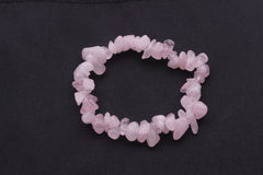 Vibrant handmade natural stone beaded bracelet displayed