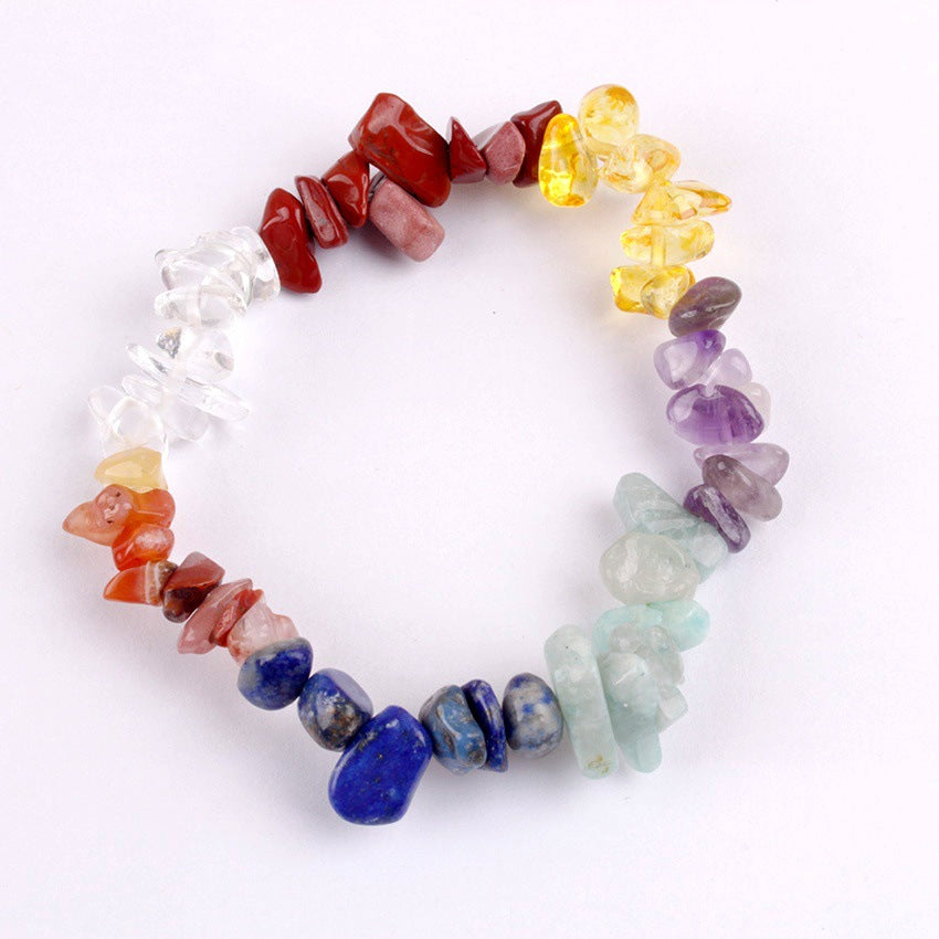 Natural gemstones beautifully strung on bracelet design