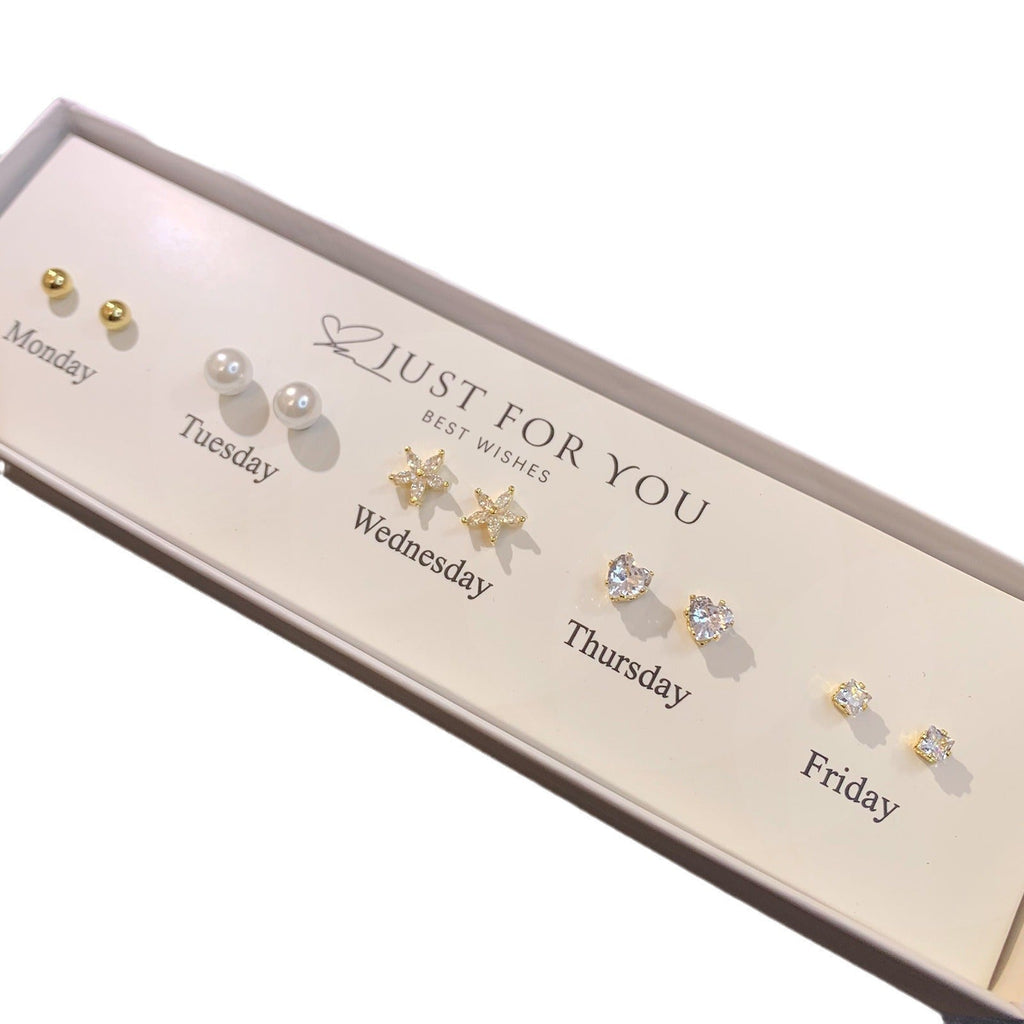 Elegant Zirconia S925 Silver Earring Set Image 5