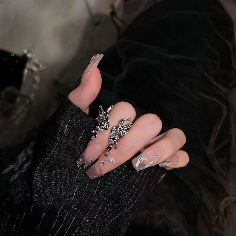 Chic Butterfly Open Ring for Women - Image 4