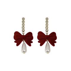 Chic and comfortable bow earrings for women