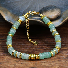 Unique handmade gemstone bracelet in vivid colours