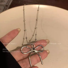 Multiple angles of the Stylish Y2K Necklace