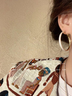 Stylish oversized earrings perfect for events
