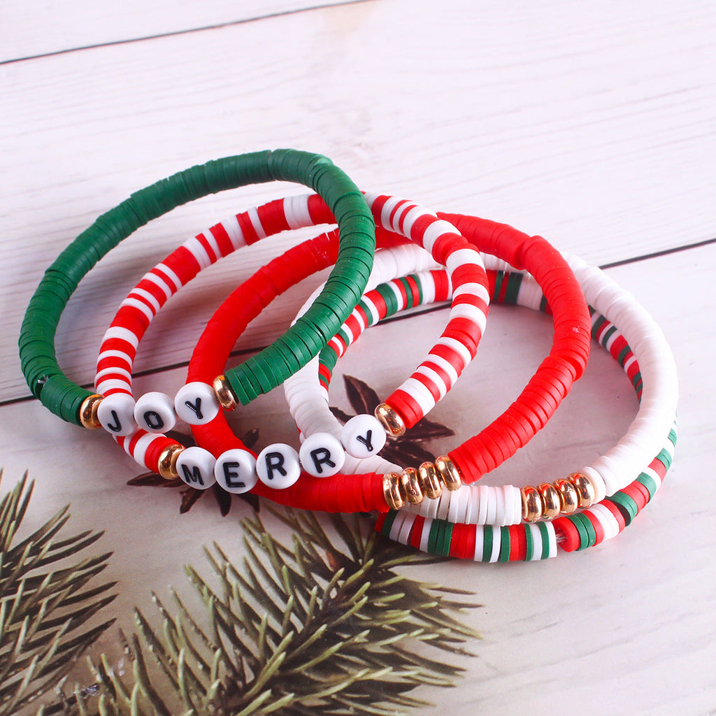 Elegant Handmade Soft Clay Beaded Bracelet Image 9