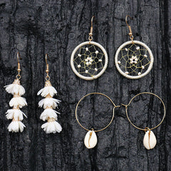 Assorted colours of dreamcatcher earrings