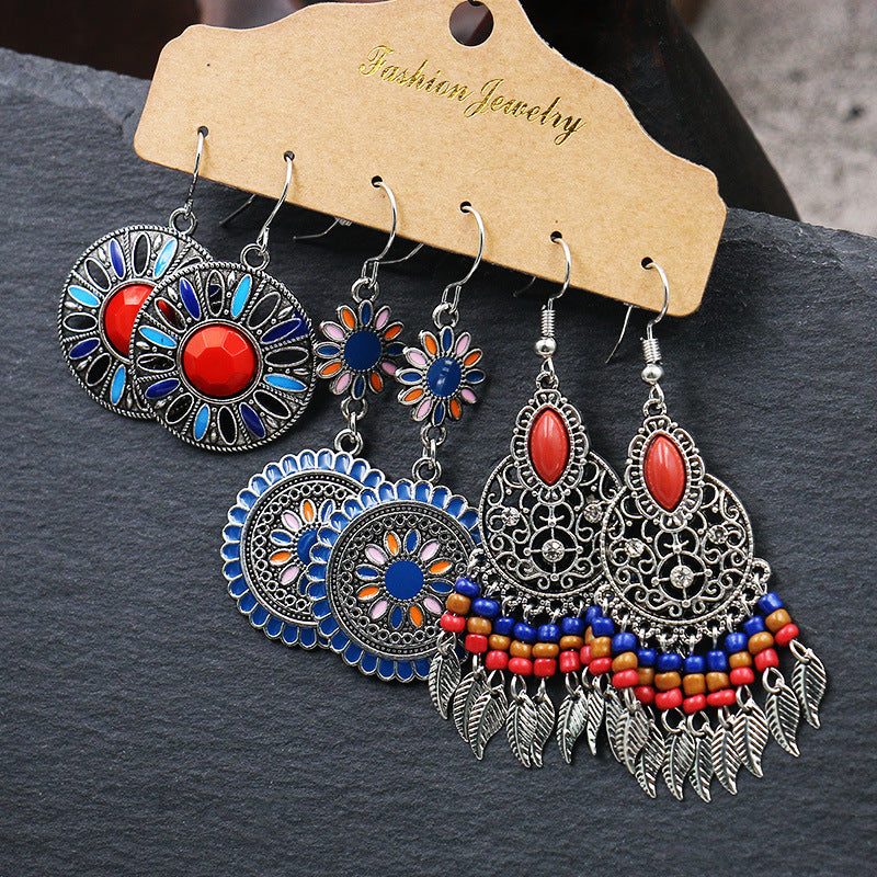Stylish alloy waterdrop earrings image 1