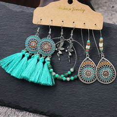 Elegant waterdrop earrings on display image 3