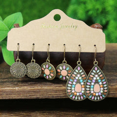 Image of vintage teardrop earrings in alloy