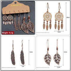 Fashion earrings displayed on a model