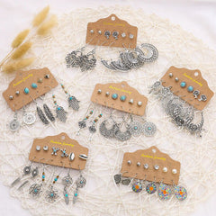 Elegant Vintage Style Earrings on display