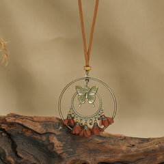 vibrant colours of Bohemian necklace