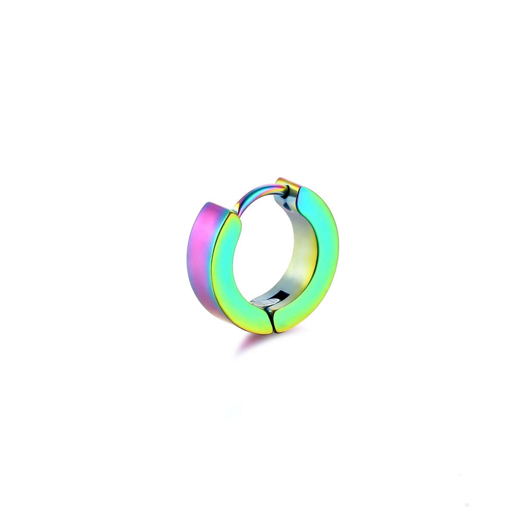 Hypoallergenic titanium earrings in black
