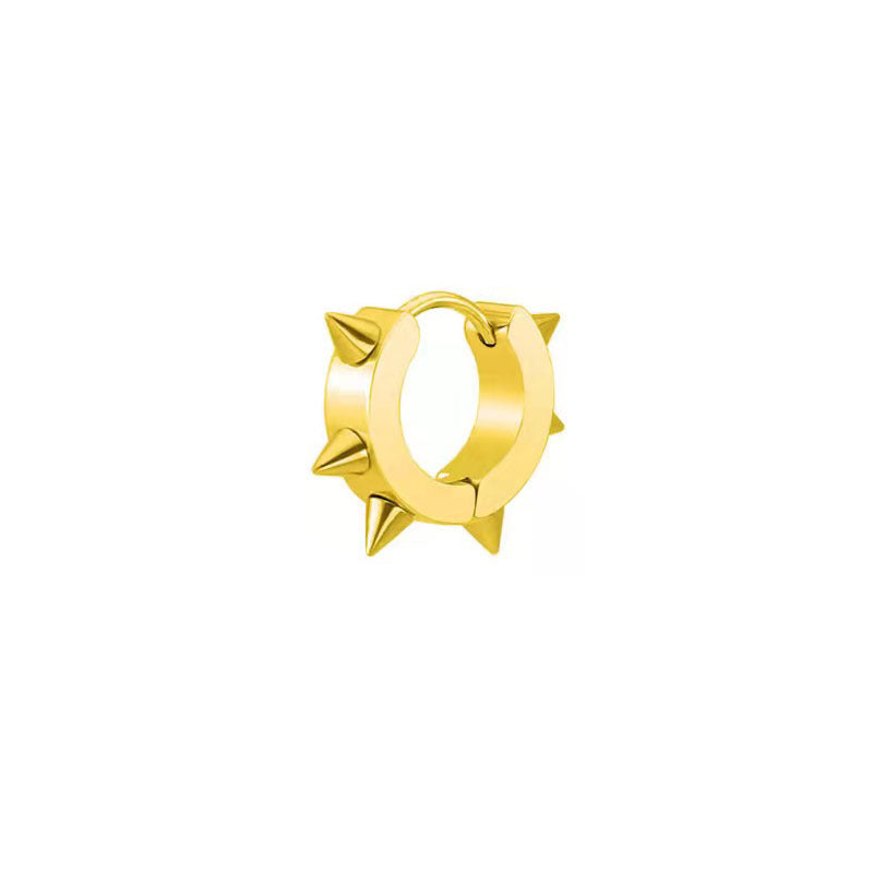 Gold finish stainless steel ear clip for men and women image 4