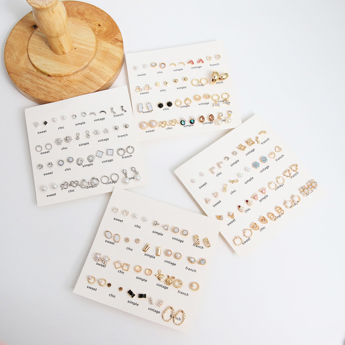 Stunning Pearl Earrings Set Image 1