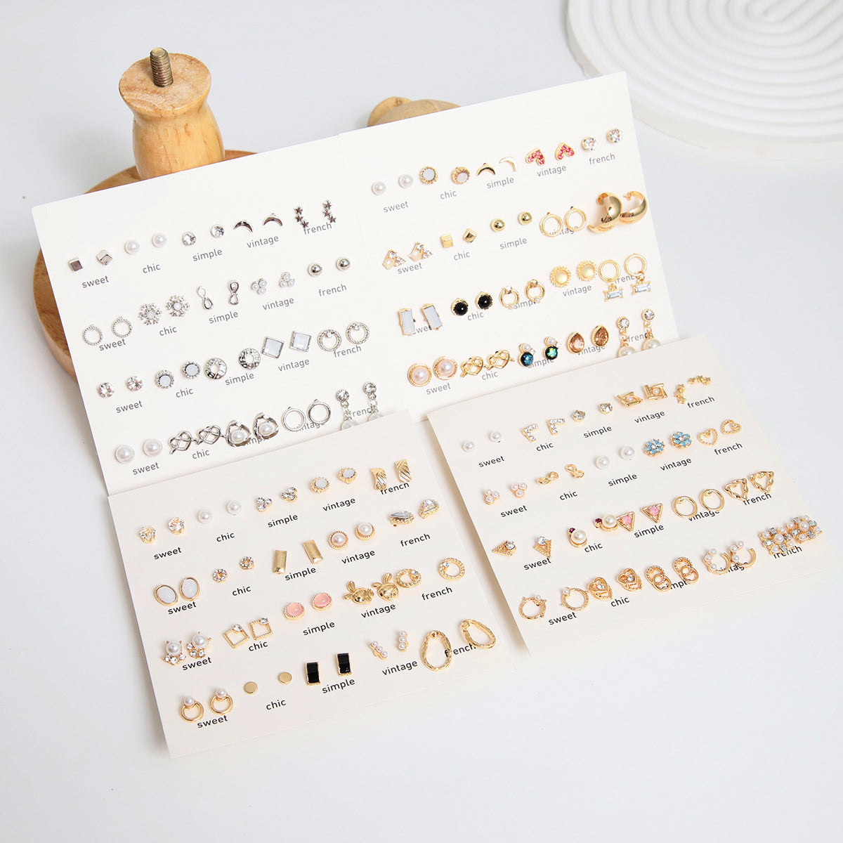 Stunning Pearl Earrings Set Image 2