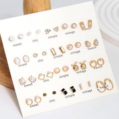 Stunning Pearl Earrings Set Image 3