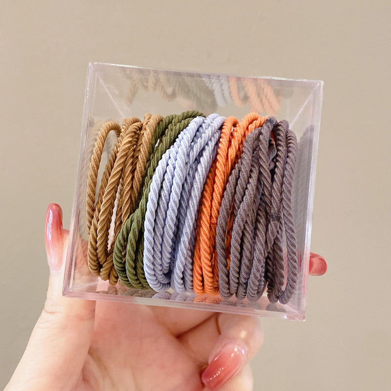 Assorted colour High Elasticity Non-Slip Hair Ties