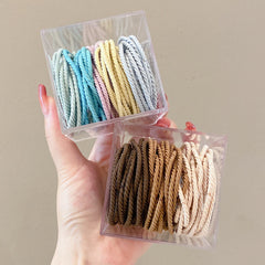 Comfortable fabric hair ties for ponytails