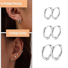 Detailed view of lightweight geometric earrings set