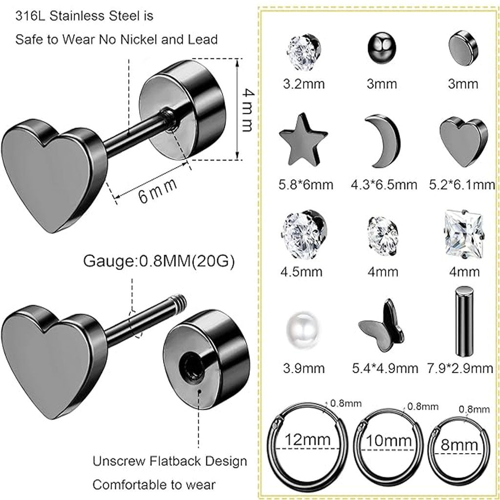 Geometric design earrings - image 3