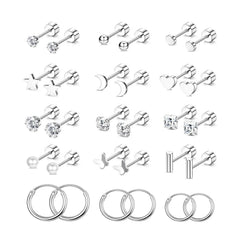 Black stainless steel earrings - image 5