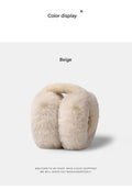 Grey foldable ear muffs for women