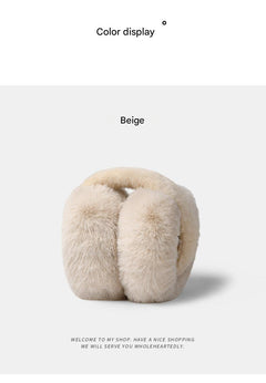 Grey foldable ear muffs for women