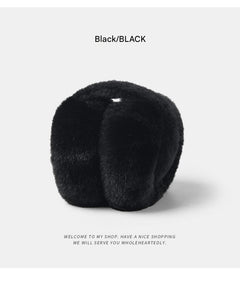 Foldable earmuffs for winter in white
