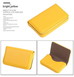 PU business card holder showcasing vibrant colours
