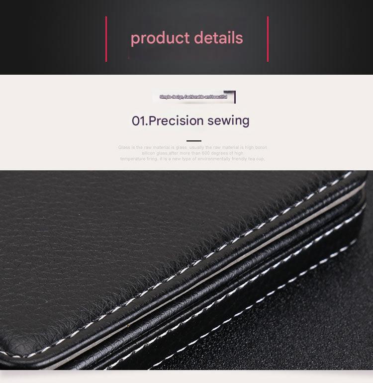 Stylish PU business card holder for corporate gifts