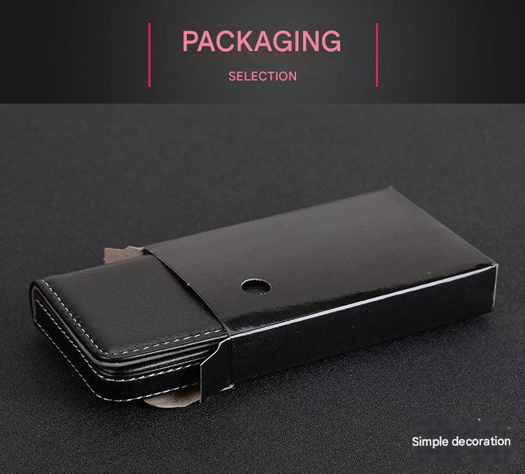 Elegant business card holder with magnetic closure