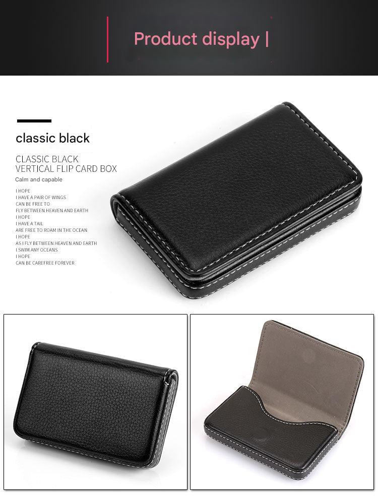 Stylish PU business card holder for corporate gifts