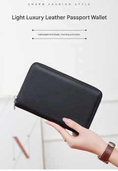 Premium RFID Leather Passport Holder Image 2