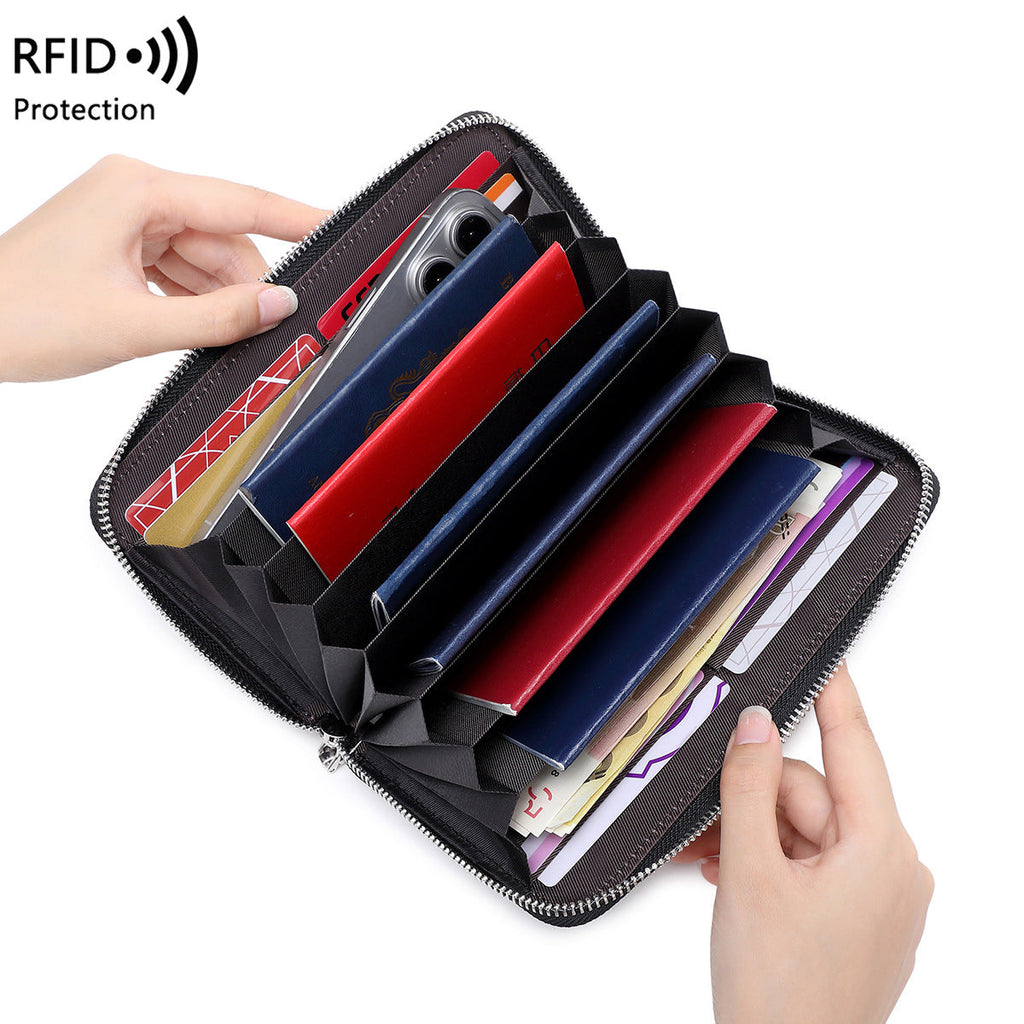 Premium RFID Leather Passport Holder Image 3