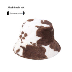 stylish leopard print hat on display