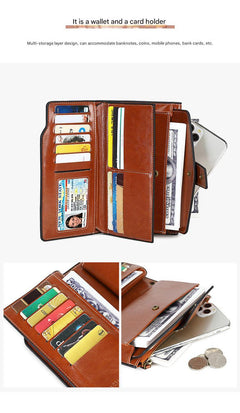 Durable RFID Wallet in Antique Yellow