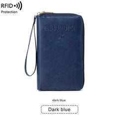 RFID passport holder with compartments