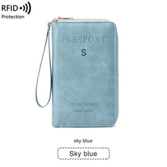 RFID passport holder in pink