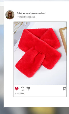 Cozy Multi-Color Faux Fur Scarf Image 8