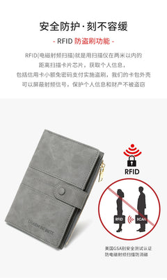 Secure RFID Passport Holder in Coffee
