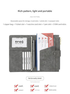 Secure RFID Passport Holder in Green